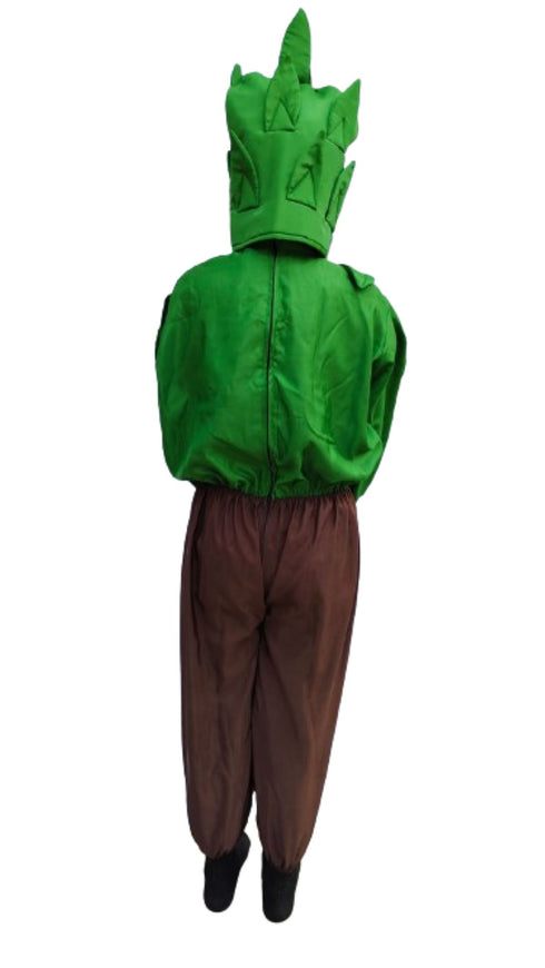 BookMyCostume Green and Brown Tree Kids Fancy Dress Costume